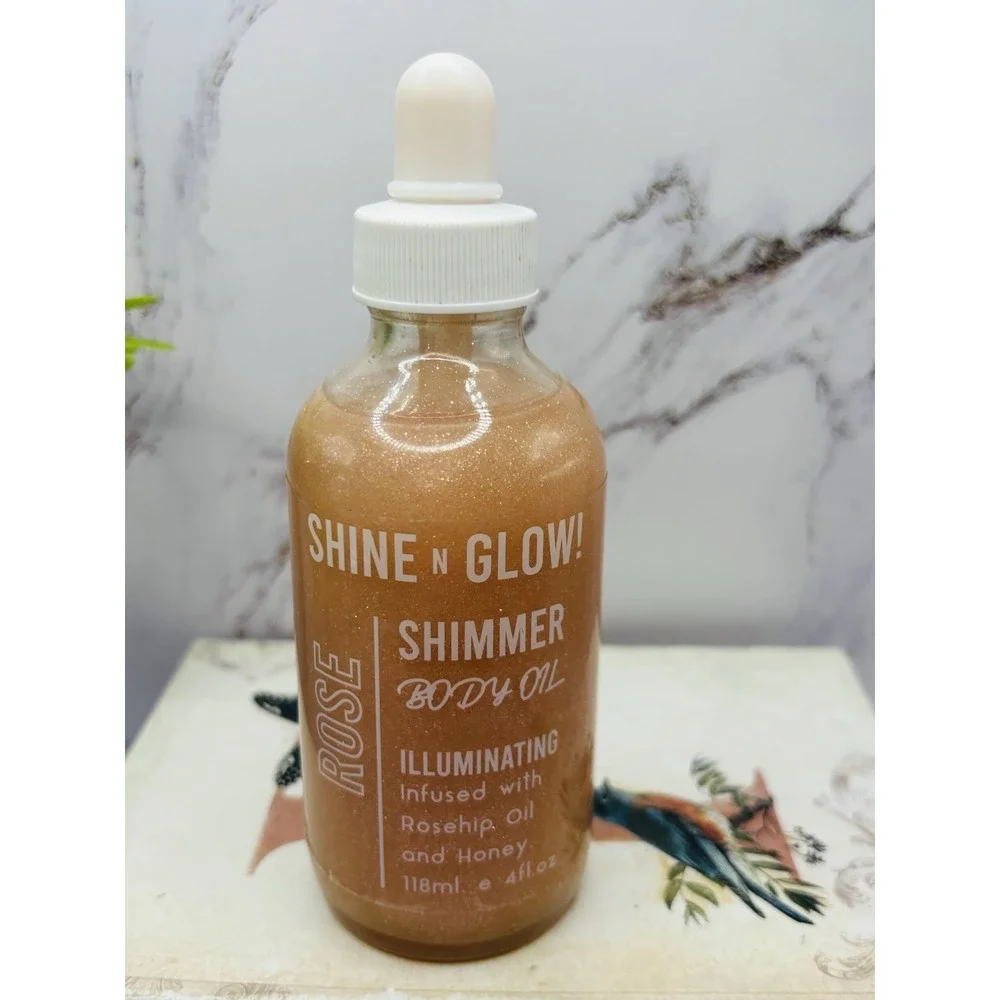 HOME & BODY CO Shine N Glow! Shimmer Body‎ Oil with Rosehip Oil & Honey